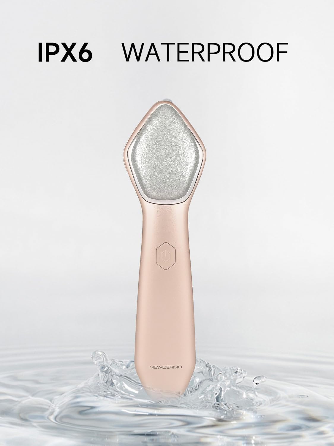 NEWDERMO Microdermabrasion Machine Pro, Large Diamond Electric Microdermabrasion Wand Tool With 3 Levels Frequency for Face Body Exfoliate Skin Care (Pink) - Image 4