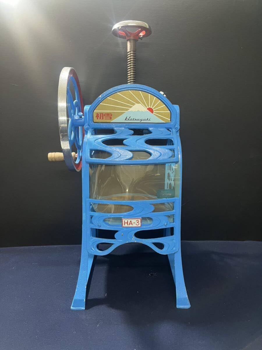 【超レトロ】手動かき氷機　初雪HA-3 超レトロ】手動かき氷機 初雪HA-3