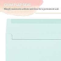 Vista 5 de Sobres de colores tamaño carta, paquete de 36 sobres de negocios #10, 4 1/8 x 9 1/2 pulgadas, 6 colores pastel
