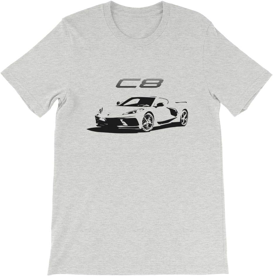 2020 Sports Car C8 8th Generation Graphic T-Shirt | Car Enthusiast Gift White