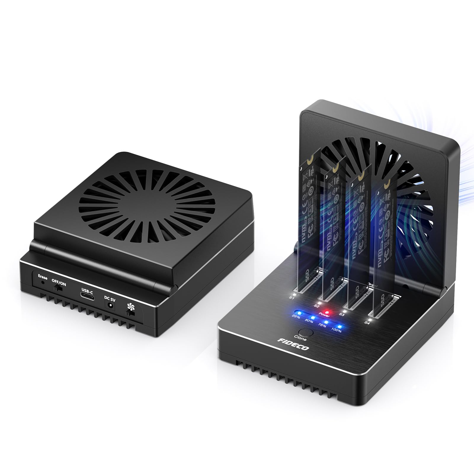 FIDECO M.2 NVMe クローナー ドック Amazon.co.jp: FIDECO M.2 NVMe クローナー ドック 折りたたみ式