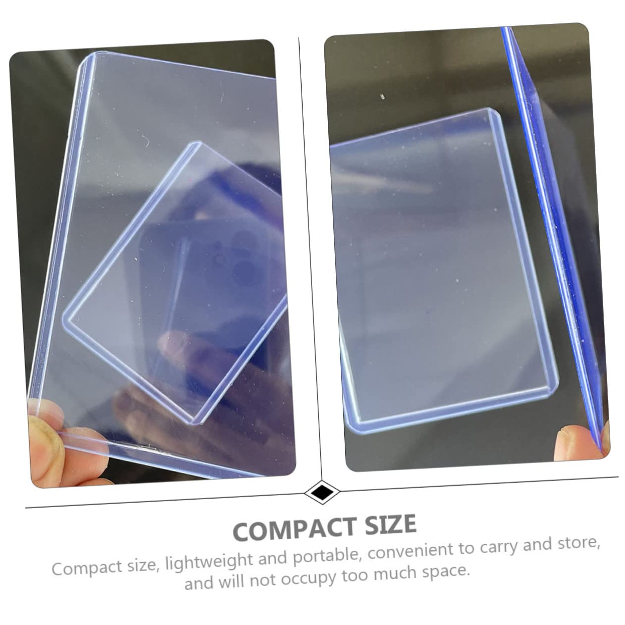 VICASKY Bustine Protettive 100 Pezzi in Pvc Trasparente per Carte da Gioco Resistenti ai Graffi e Protezione Carte da Gioco per Collezioni