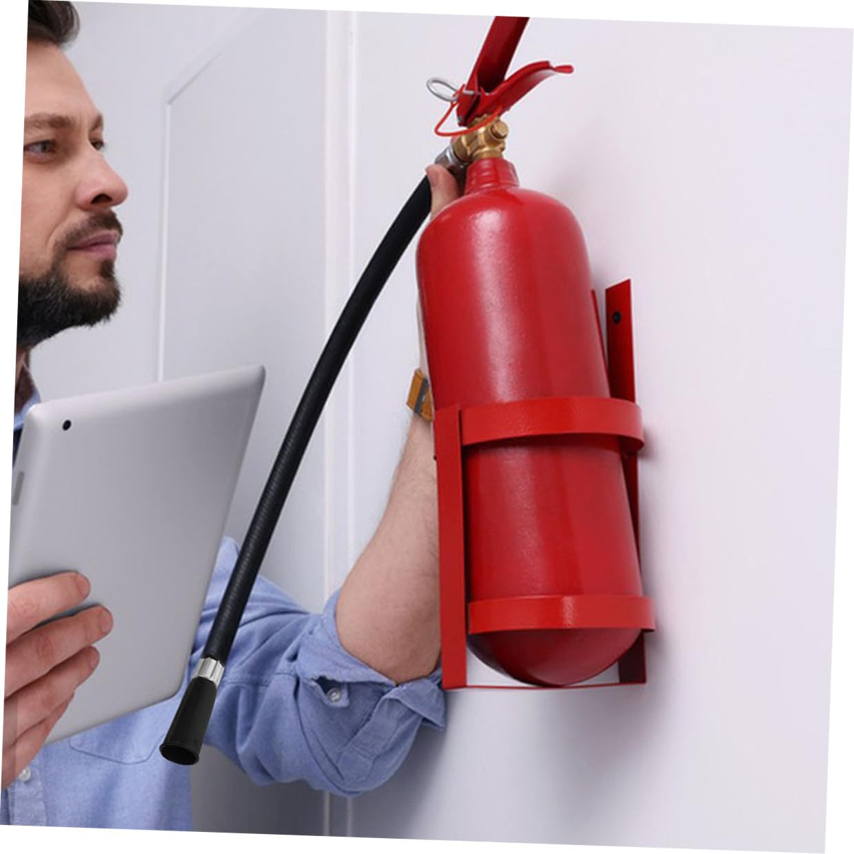 4 Stück Feuerlöscher Schlauch Ersatz Flexibler Gummischlauch Pulverrohr Kompatibel für Trockenlöschgeräte Zuhause und Arbeitsplatz