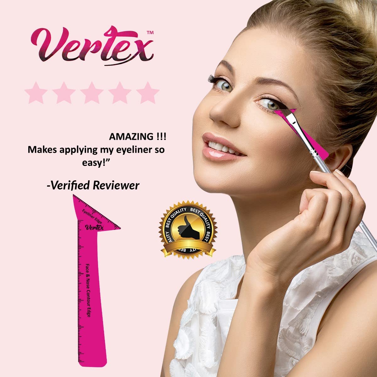 Eyeliner Stencils Wing Tips Eyebrow Stencil Reusable For Beginners