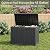 KAMABOKO 45 Gallon Outdoor Storage Box, All-Weather Deck Box for Patio Furniture, Package Deliveries, Garden Tools, Pool Supplies & Cushions, Black