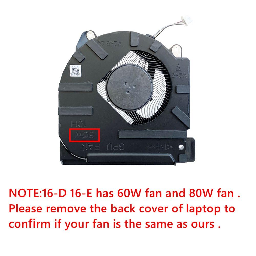 Ventola di raffreddamento per computer portatile di ricambio compatibile con HP Victus 16-D 16-E 16-e0011ns RTX3050 TPN-Q263 TPN-Q264 Ventilatore silenzioso EG75070S1-C700-S9A