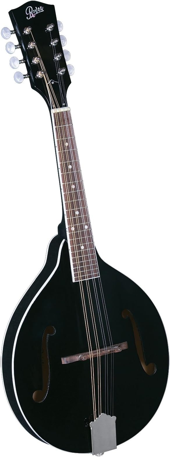 Amazon.com: Rover RM-50B Deluxe Student A-model Mandolin - Black ...