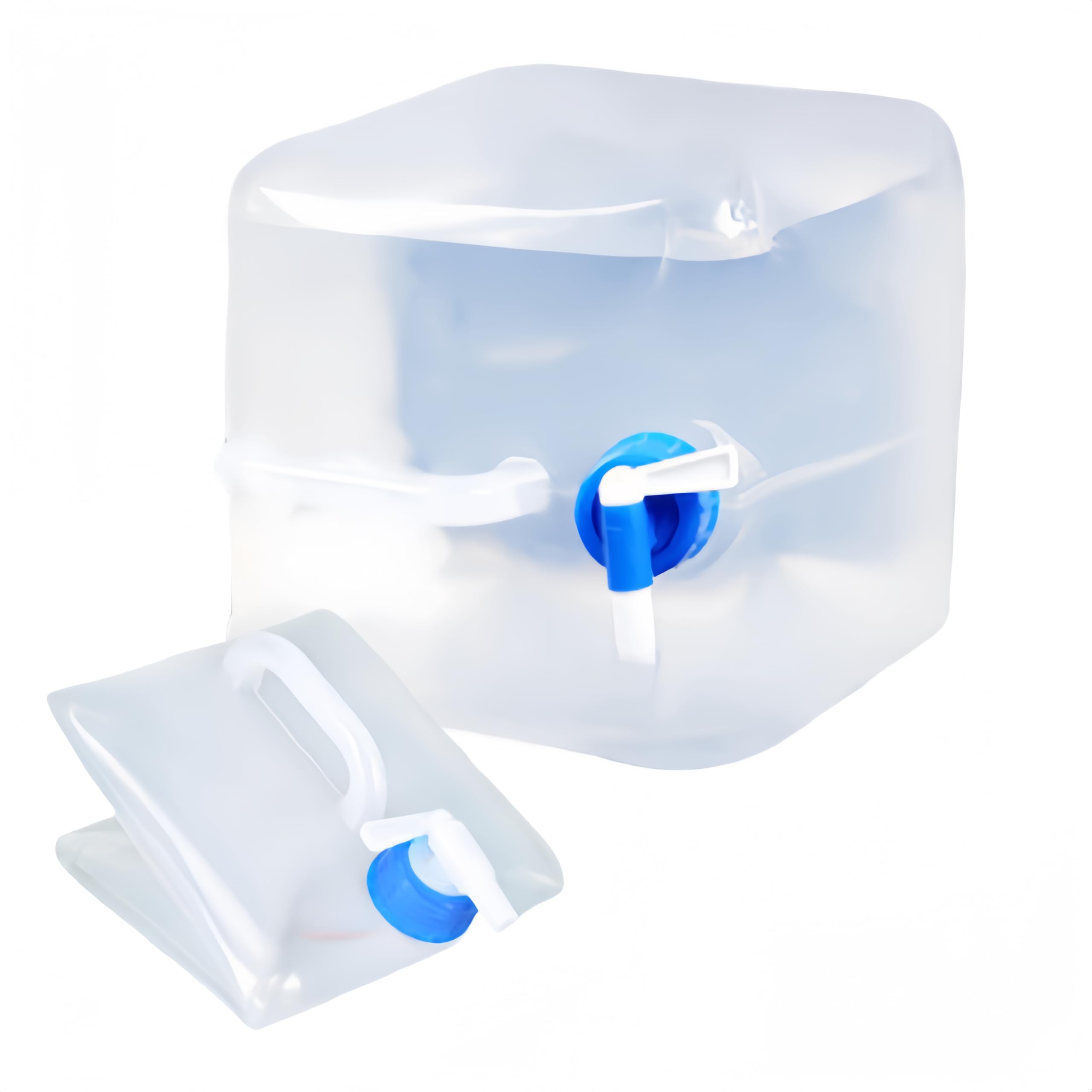 10L Acqua Pieghevole, Contenitore per l'acqua Pieghevole con beccuccio, Taniche per Acqua con Manico Portatile per Viaggi Campeggio Picnic