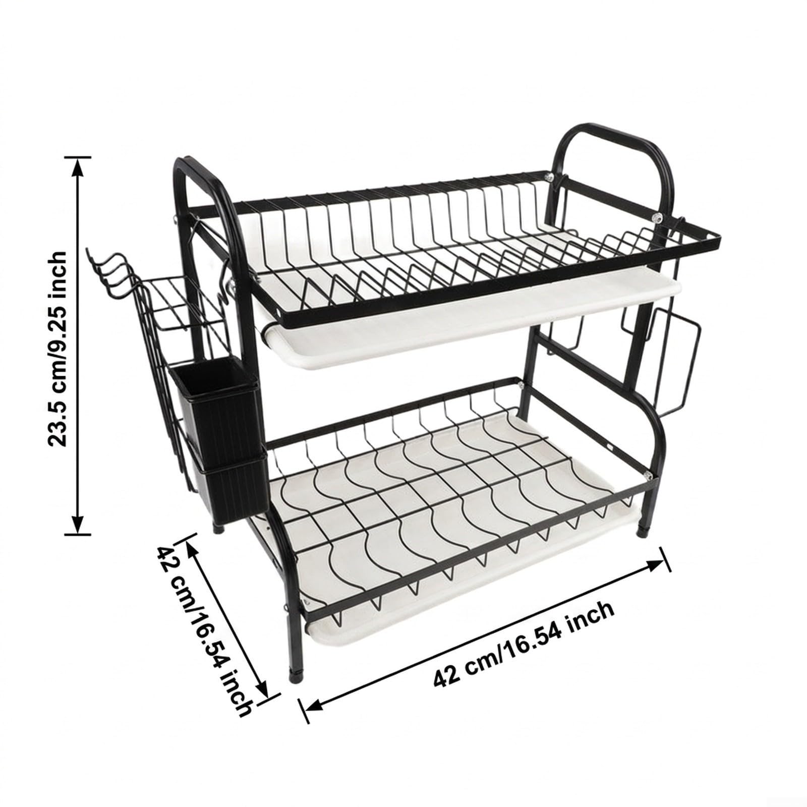 Rack Vaisselle 42x42cm Design Escalier Unique Rack Vaisselle
