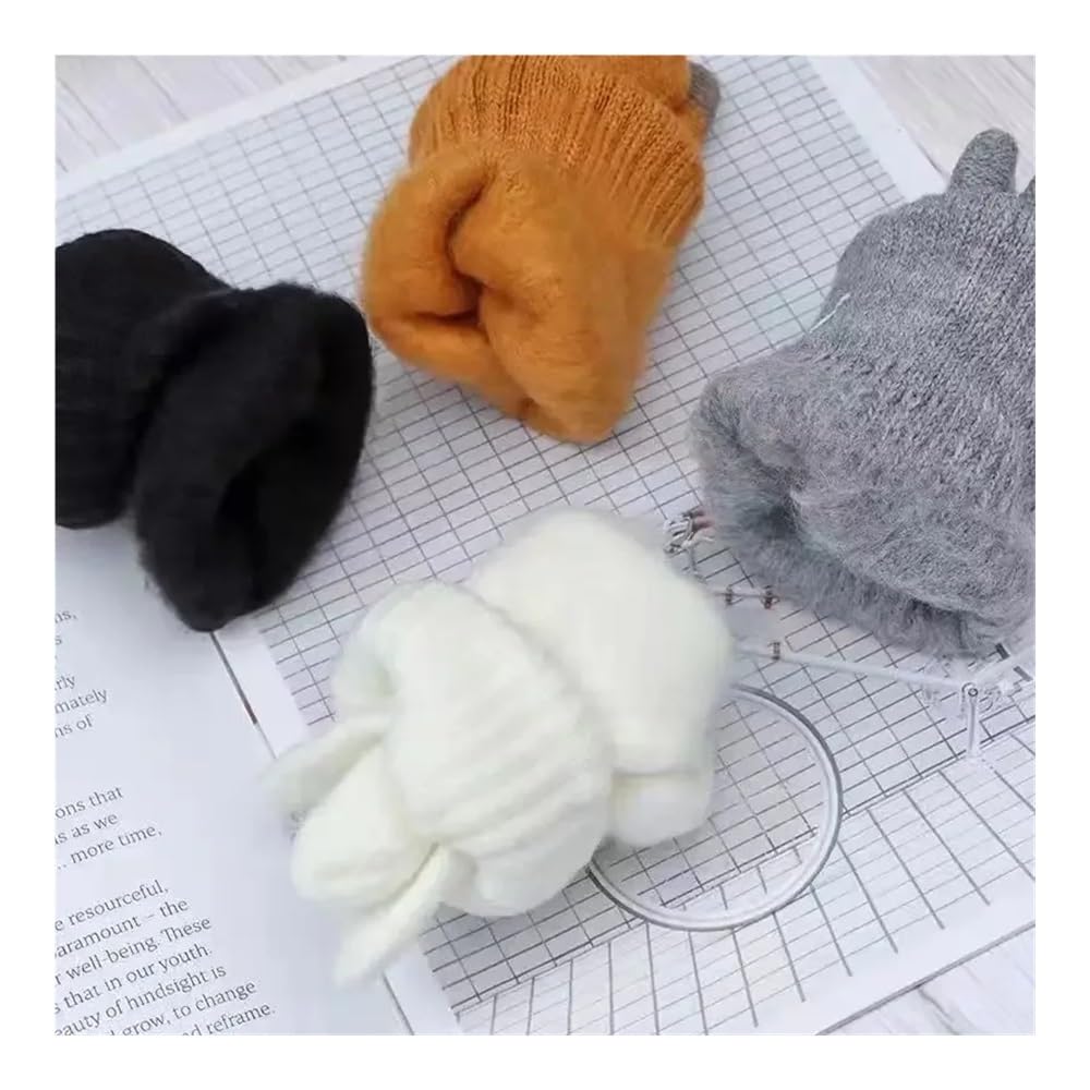 Ciepłe rękawiczki zimowe dla kobiet i mężczyzn, do obsługi ekranów dotykowych, rozciągliwe, klasyczne rękawiczki z dzianiny, wełniane, pełne palce, do aktywności na świeżym powietrzu, jazdy na rowerze