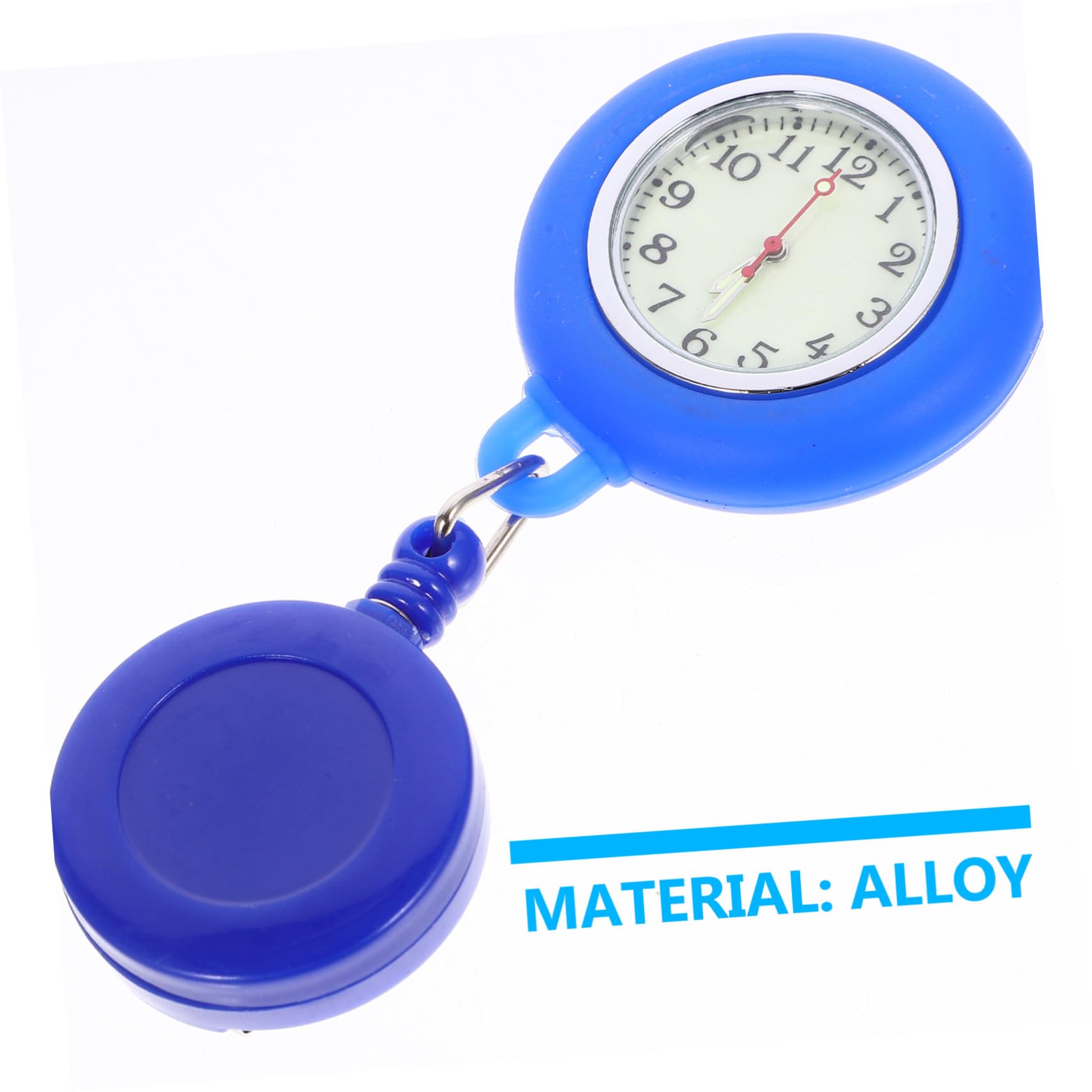 GALPADA 9stücke Tragbare Silikon Pflegeuhr Für Und Ärzte Dehnbare Pocket Watch Schwarz Hellblau Und Weiß Praktische Runde Uhr Für Krankenhausalltag