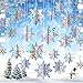 18 Pieces Christmas Hanging 3D Snowflake Decorations New Year Winter Wonderland Frozen Party Home Decor