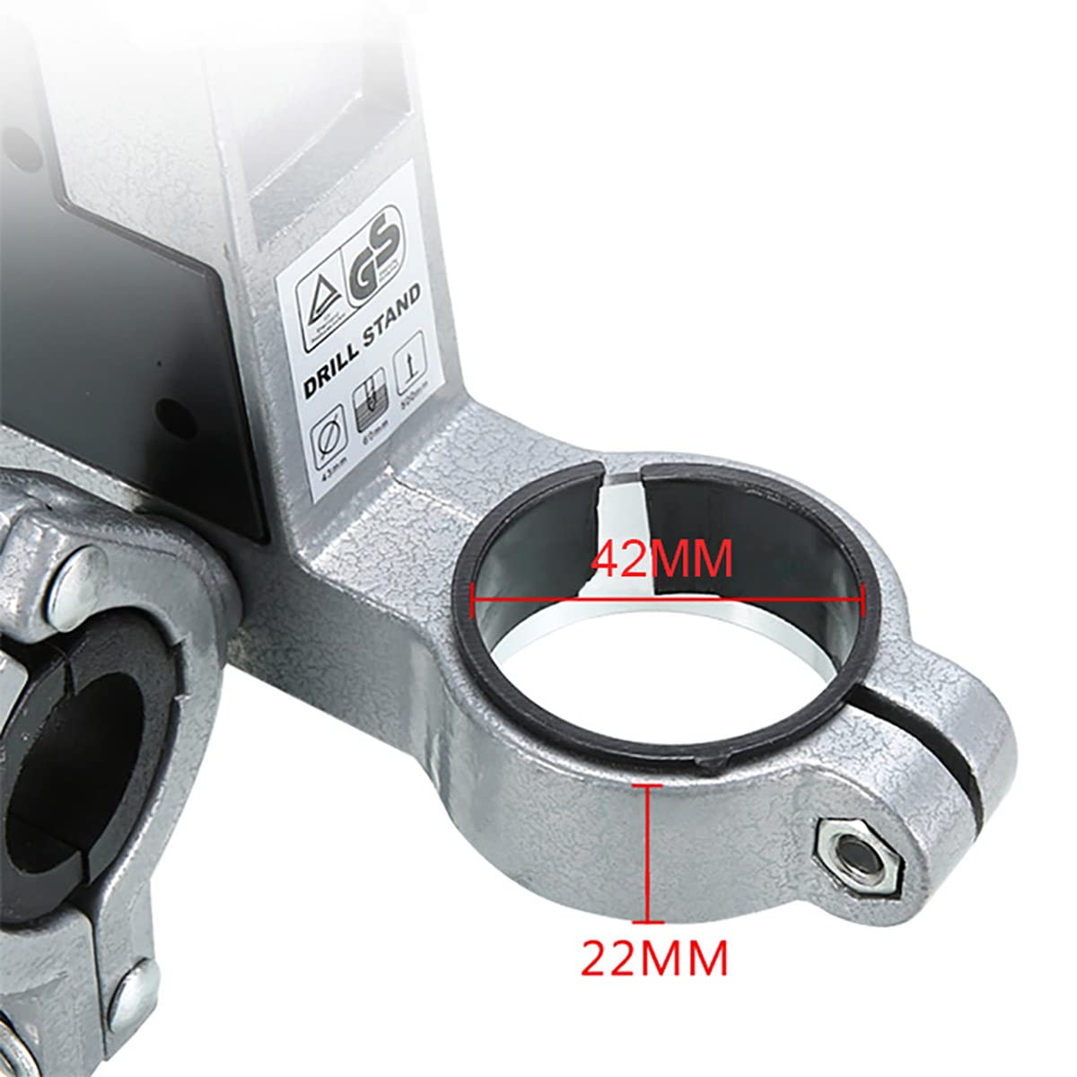 Stojaki na wiertła dla akumulatorowych wiertarek, aluminiowy filar wiertarki stoją elektryczne wiertła z 43mm Chuck średnicy, uniwersalny Benchtop Wiertarka Prasa stojak zacisk z regulacją Non-Slip Gu