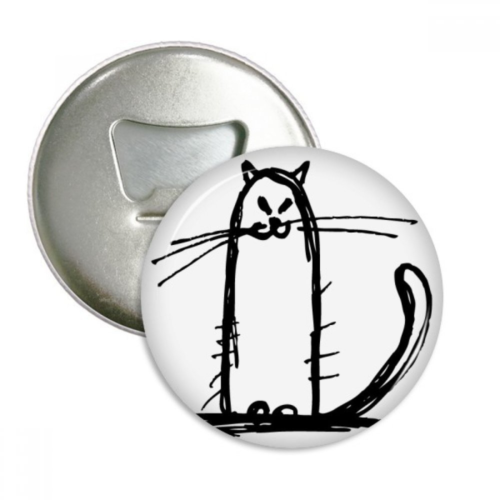 Aimants pour réfrigérateur ouvre-bouteille lot de 3 chat