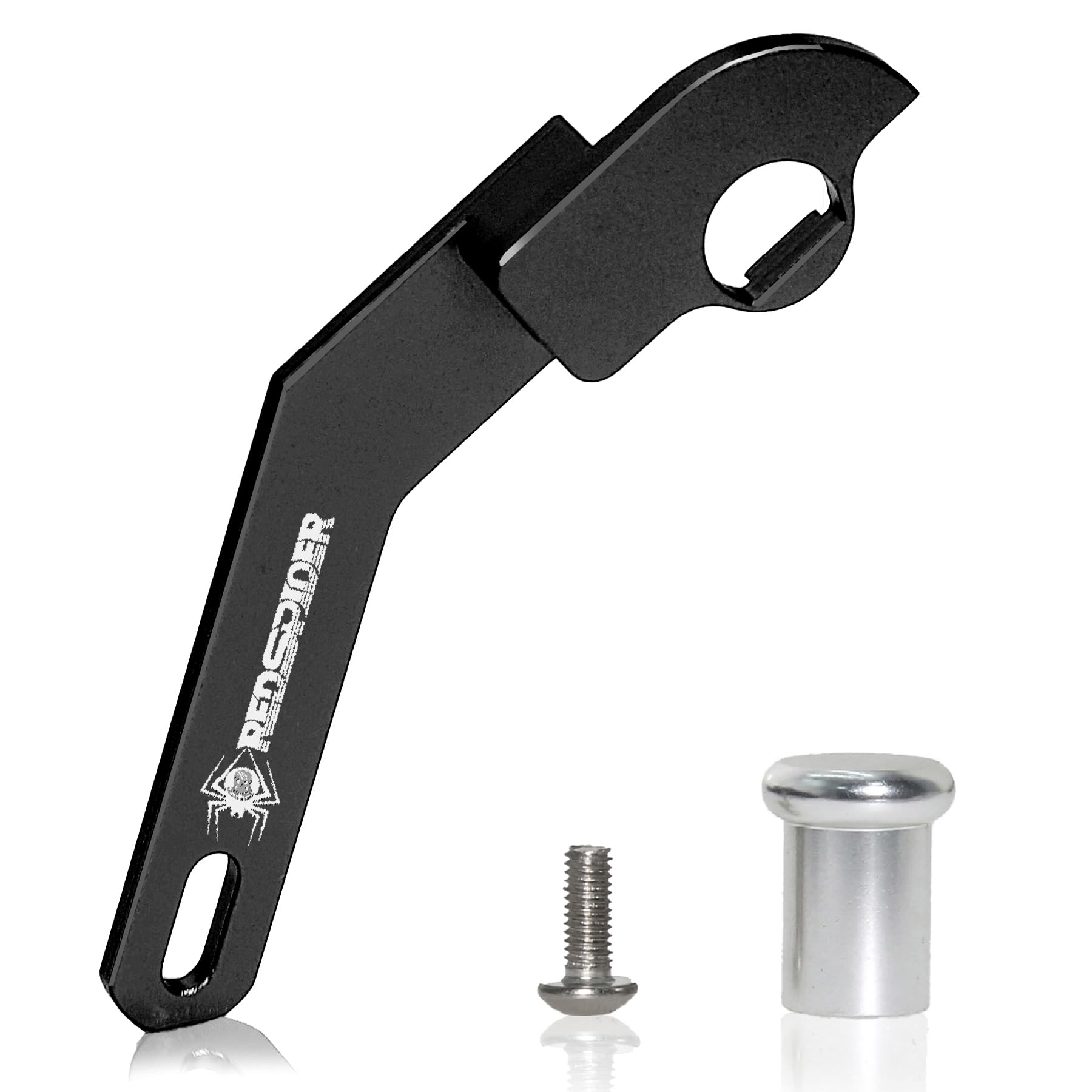 ? REDSPIDER RC Transmitter Steering Wheel Trigger?Alloy Steering Wheel TriggerOne Hand Control Accessory Adapter Two Colors to Choose from for Radiolink RC4GS RC6GS (Black)