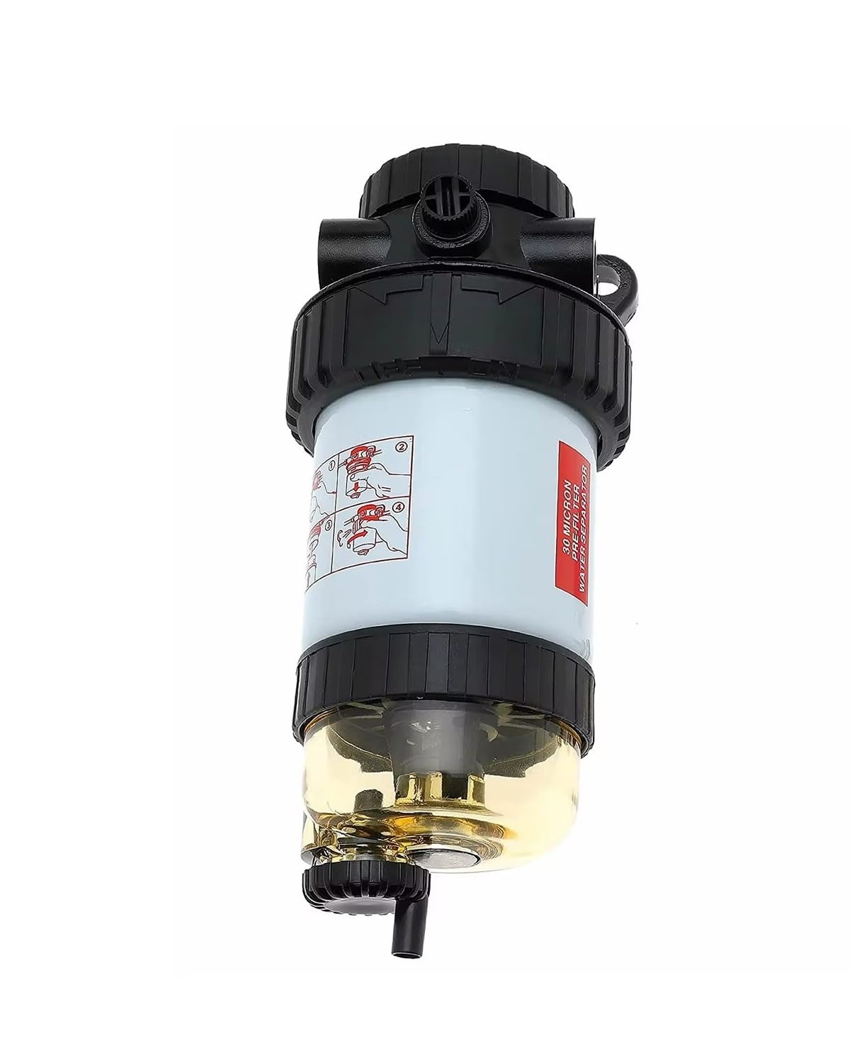 Para Conjunto De Filtro De Combustible FM100 Series 3780931M1 30 Micras | Reemplaza a BF7783-D, incluye 2 accesorios y 2 enchufes.
