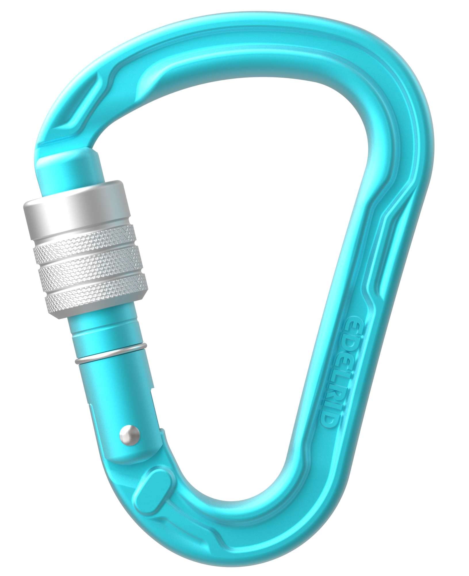 EDELRID Unisex - Adult HMS Strike Screw Carabiner, Icemint, One Size