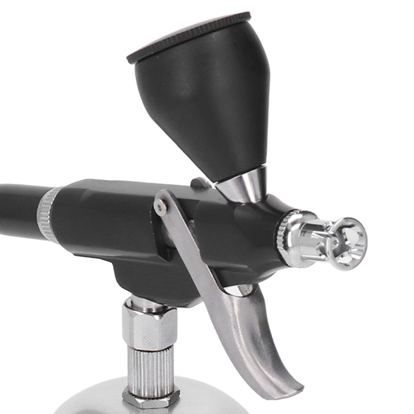 Hyuduo Ensemble d'aérographe Rechargeable Kit d'aérographe sans Fil en Alliage 'aluminium 30Psi Buse de 0,3 Mm Chargement USB 1500 MAh avec Compresseur pour Maquillage Peinture Nail Art Tatouage