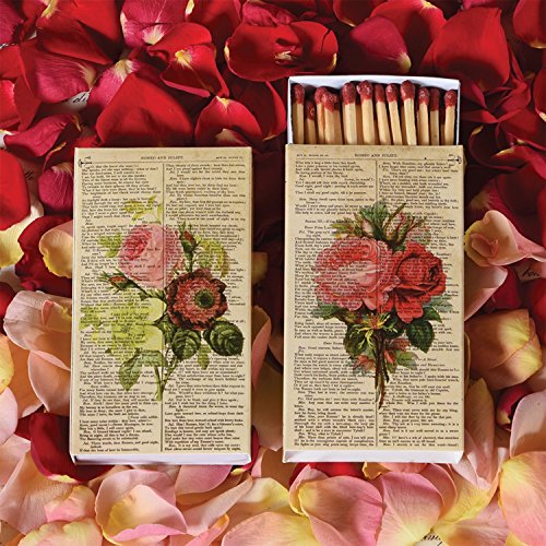 Decorative Matches New York City and Roses Match Boxes with Long Kitchen Matches Great for Lighting Candles, Grills, Fireplaces and More | Set of 2 Large Match Boxes - Thumbnail 5