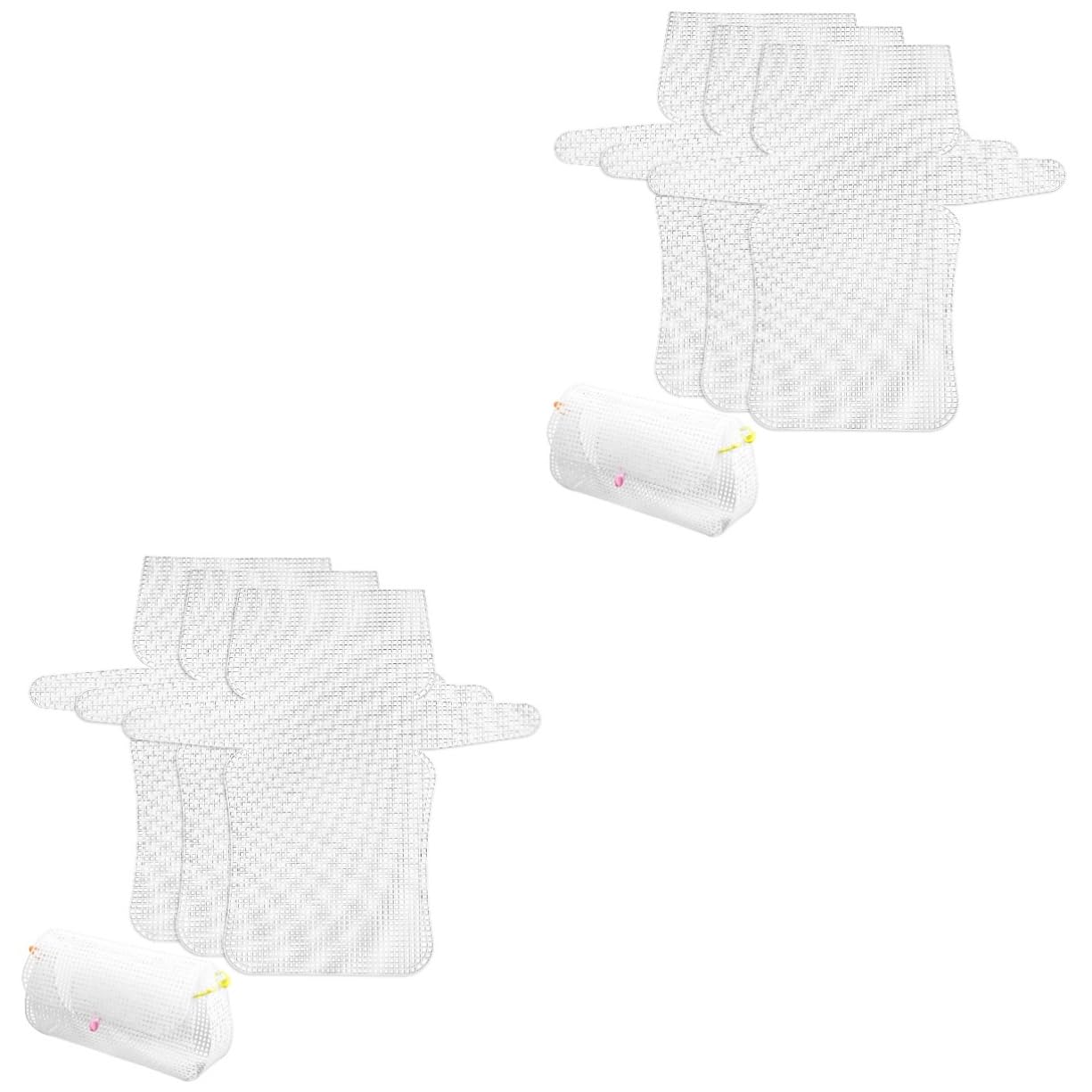 SHINEOFI 2 Set Tela Plastica per Cucito E Ricamo Resistenti E Pretagliate per Borse Fai da Te E Progetti Lavori Manuali 4 Pezzi*2