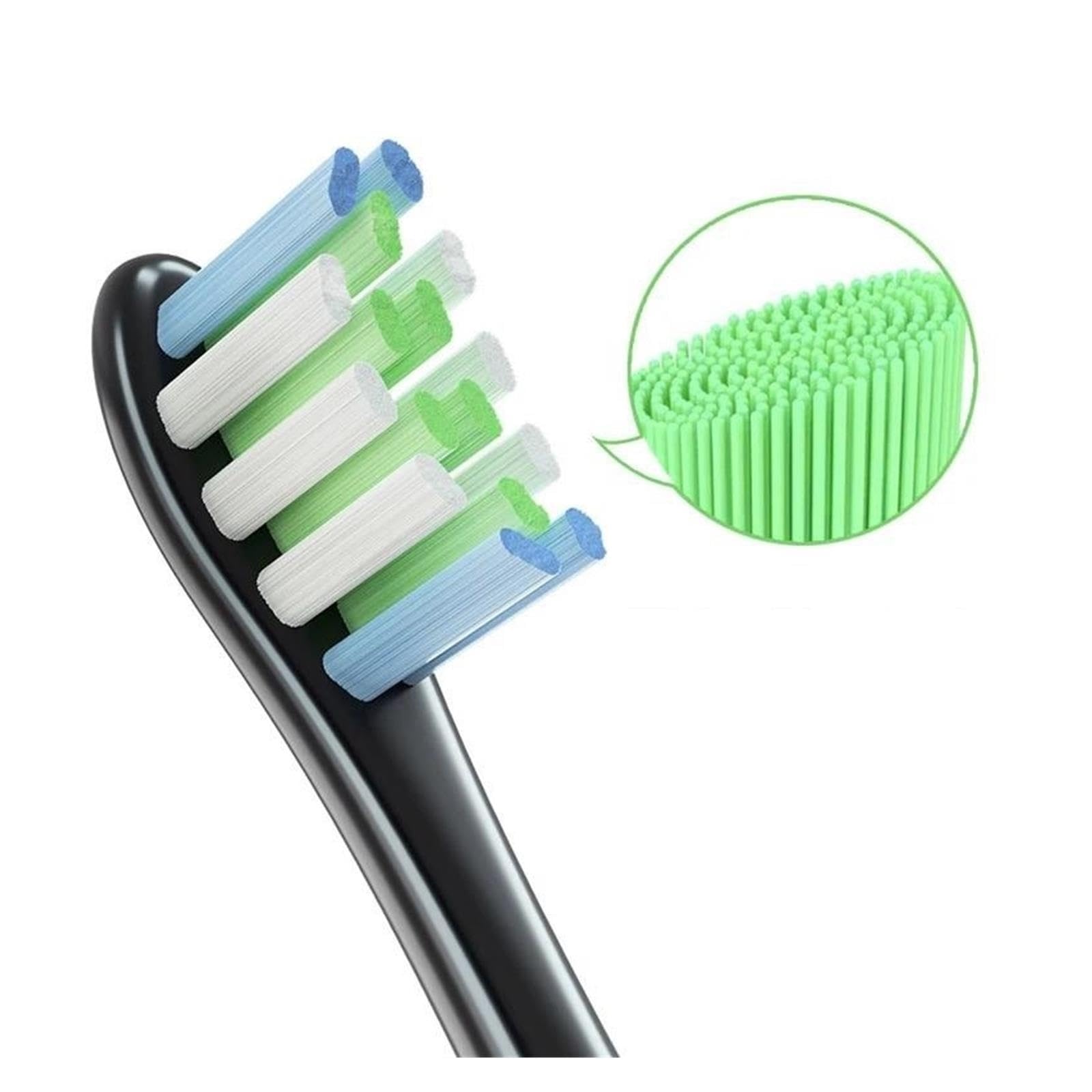 Testine 5/12PCS, Compatibile Con Oclean, X X PRO Z1 F1 | One, Air 2, SE; testine morbide, modello 3ARLA01(6White6Gray)