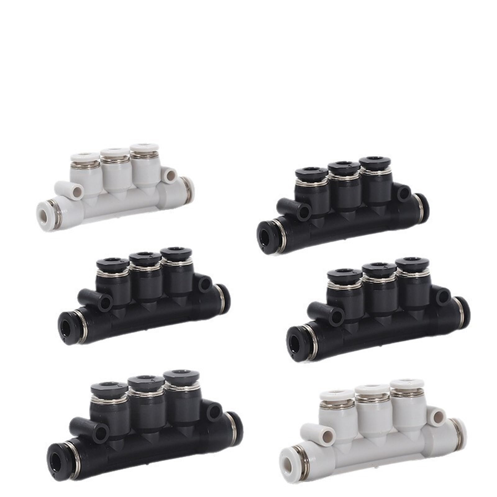 Conector de cinco vías neumático PK para solucionar fugas en tubo de aire rápido de 12mm