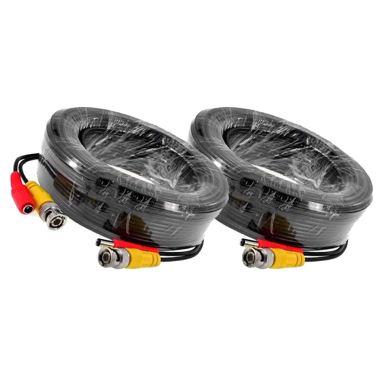 Auroh BNC Cable 10M 2 Pack - 2 in 1 Video & Power Cable for CCTV Camera