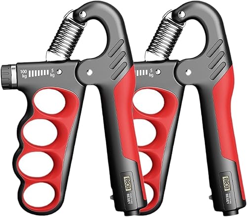 Grip Strength Trainer, 5-100KG (11-220 LB) Adjustable Resistance Forearm Hand Gripper Strengthener with Counter, Hand Wrist Exercise Workout