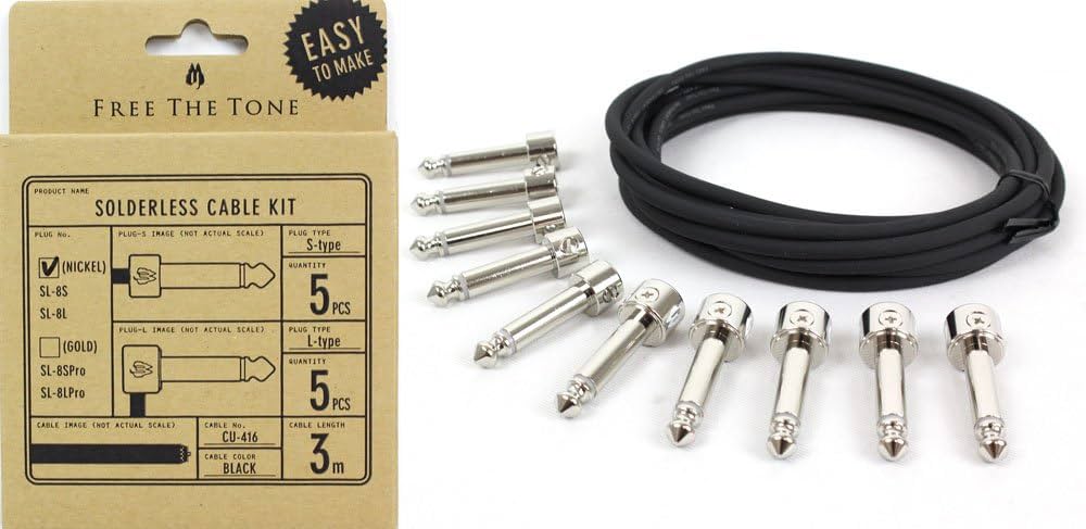 ギター free the tone SOLDERLESS SLIM CABLE KIT Free The Tone Solderless Cable Kit Review