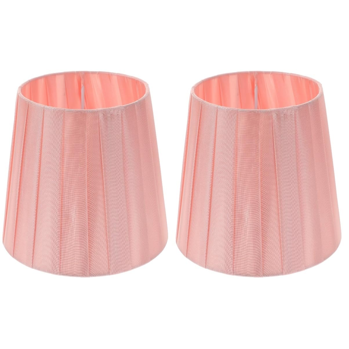 DOITOOL 2pcs Clip Lampshade for Table Lamp Small Cloth Light Cover Frame Softens Light for Home Decor and Floor Lamps Simple Design Easy to Install