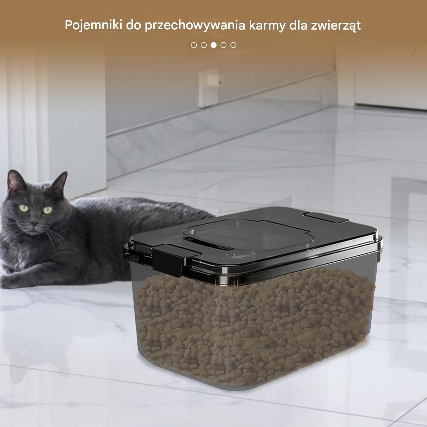 Pojemnik Do Przechowywania Karmy Dla Psów Puszki Na Mokrą Karmę Dla Psów I | Składane Bańki na Przekąski Ryżowe do Użytku w Kuchni, Spiżarni, Domu na Wsi, Na Zewnątrz, Kempingu i Mieszkaniu