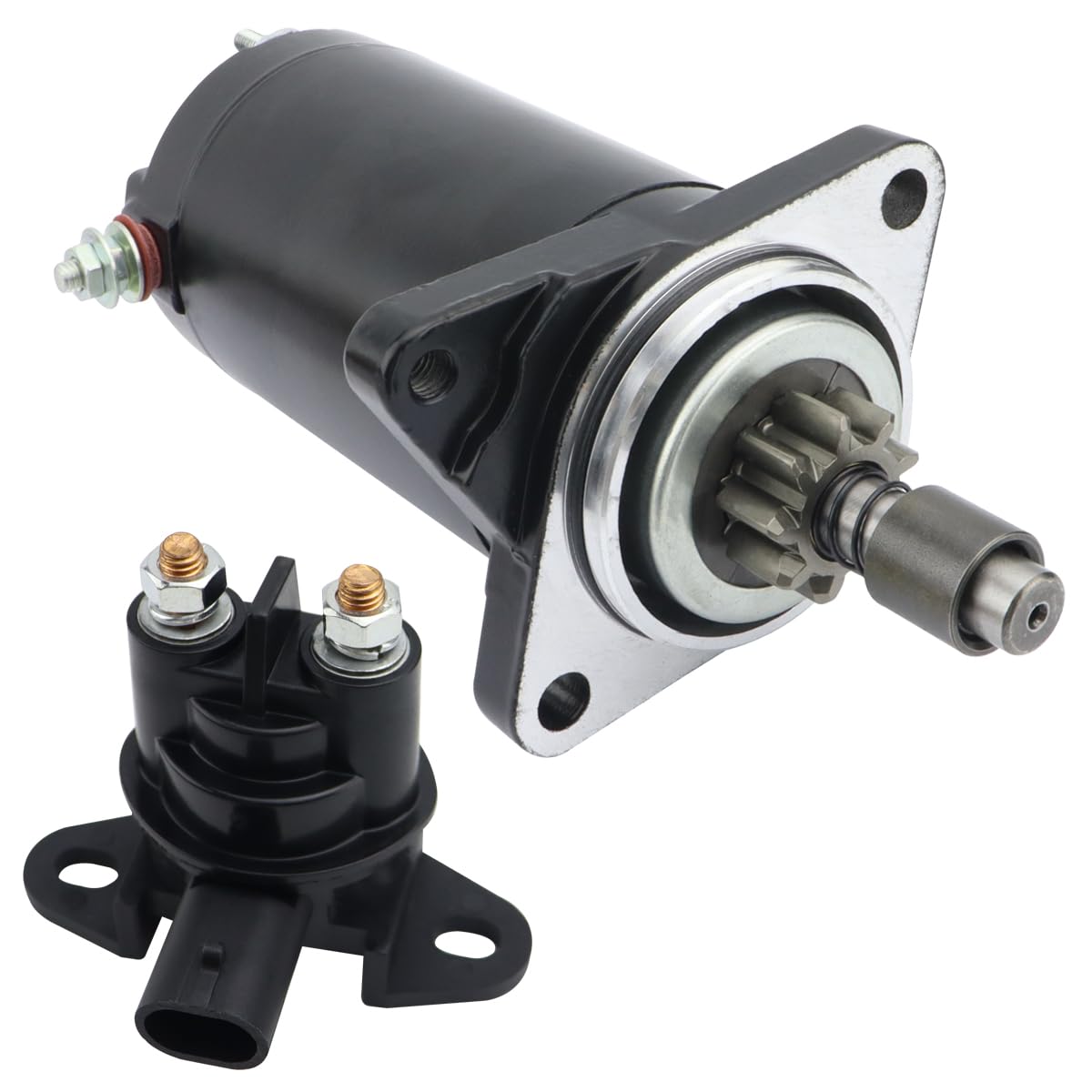 Soarider Starter & Relay Replacement for Sea-Doo PWC 95-05 587/657/717 Rotax (581/650/718cc) GS/GSI/GTI/GTI/LE/GTS/GTX/HX/SP/SPI/SPX/XP, Sportboat 95-02 657/717 Explorer/Sportster/Speedster/Challenger