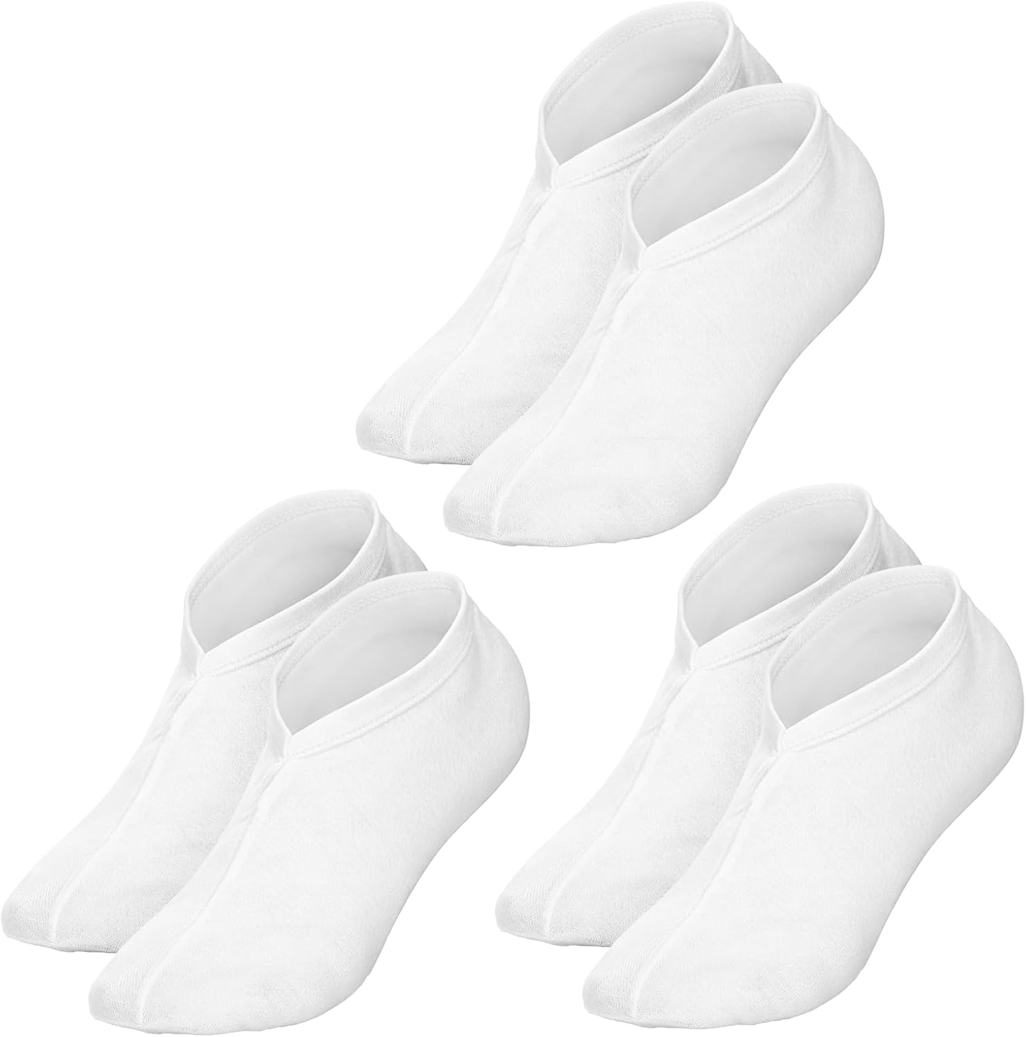 3 Pairs Moisturizing Socks Overnight for Dry Feet, Lotion Socks, Spa Cotton Moisture Enhancing Cosmetic Socks for Cracked Heel Repair for Women and Men