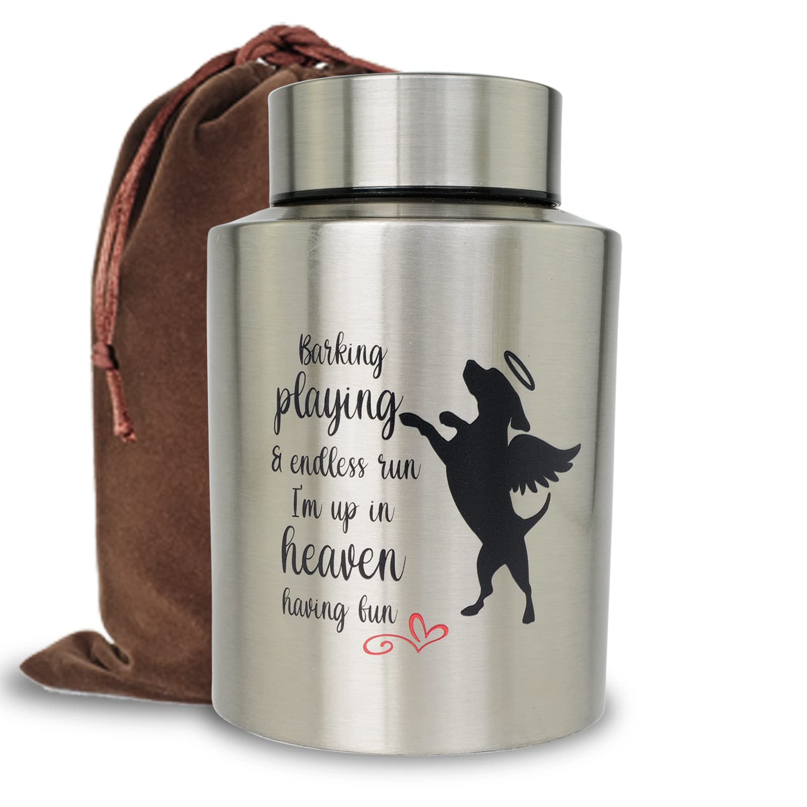 Pet Cremation Urns for Dogs Ashes, Up to 60 lbs Dog Memorial Keepsake Urns for Ashes-Medium (Playing in Heaven)