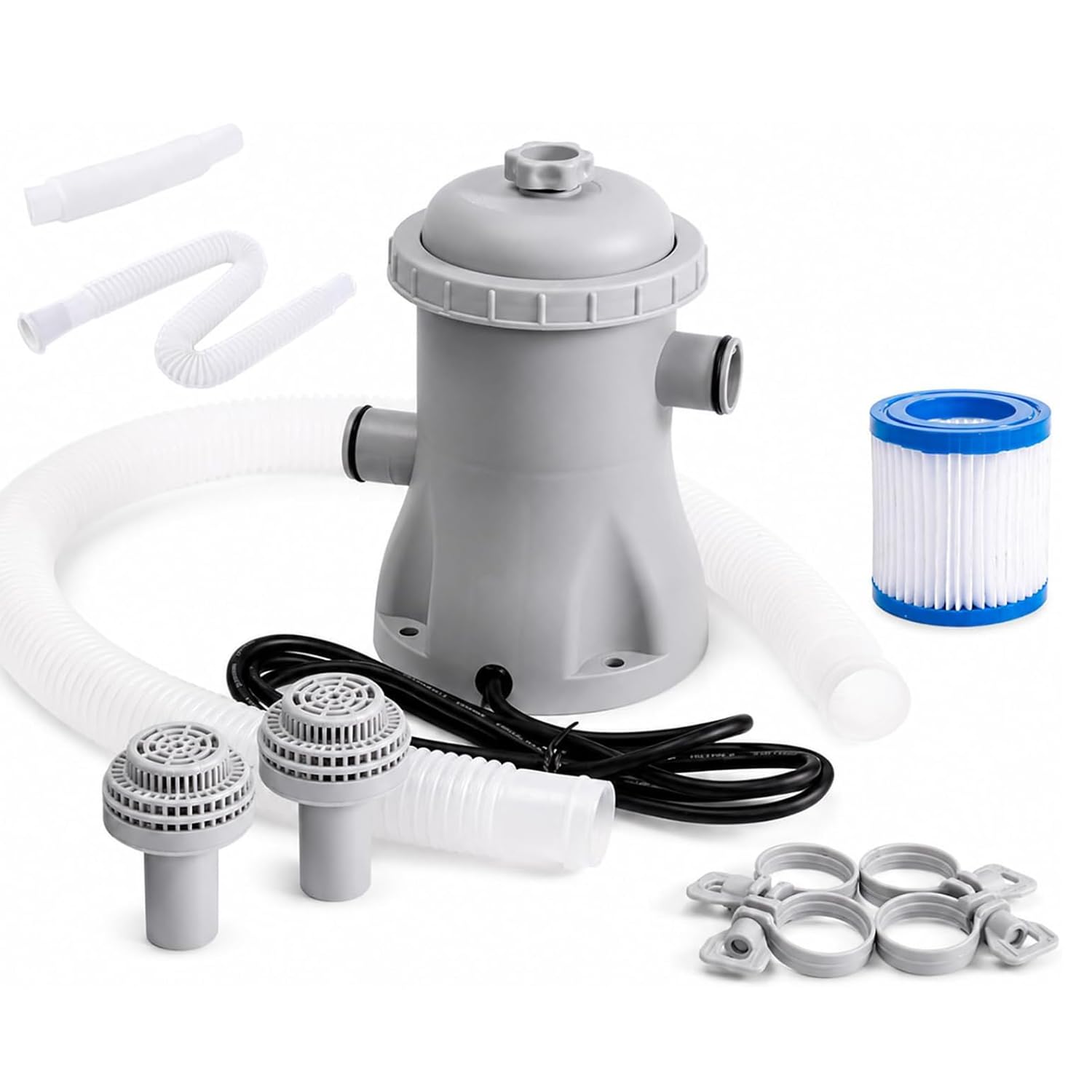 330 Gallon Swimming Pool Filter Pump,Pool Pump and Filter Kit