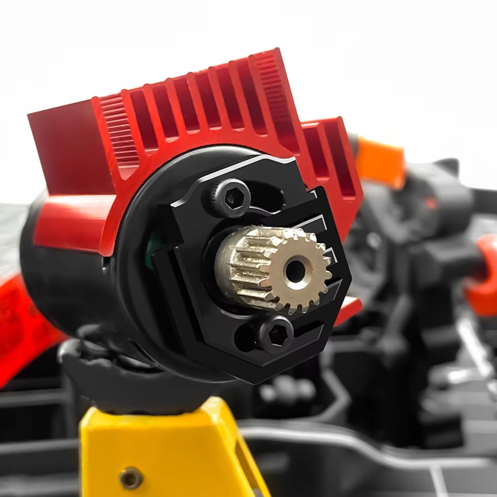 RC Décorations Modèles Pour Granite Pour Grom Pour Typhon Pour Grom 1/18 Support Dissipateur Thermique Réglable Alliage D'aluminium 7075 Moteur Voiture RC Pièces Mise À Niveau Accessoires