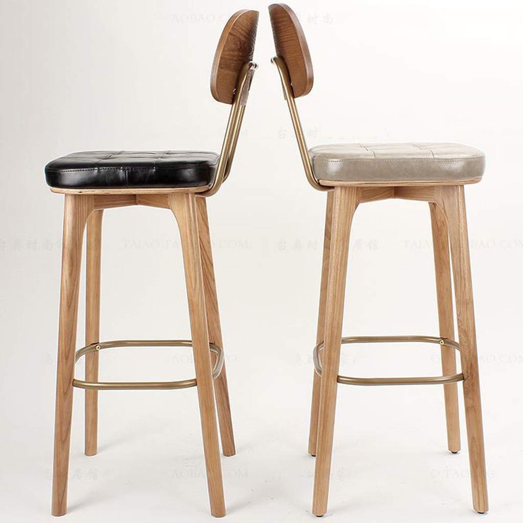 Amazon.co.jp: バースツールチェア、フットレストと背もたれ、ホーム