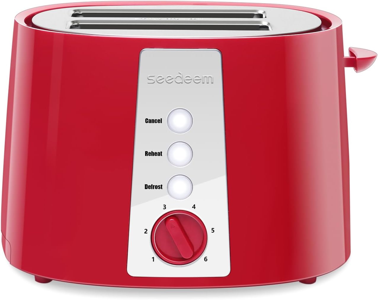 SEEDEEM Toaster 2 Slice, Extra Wide Slot Toaster, 6 Shade Settings