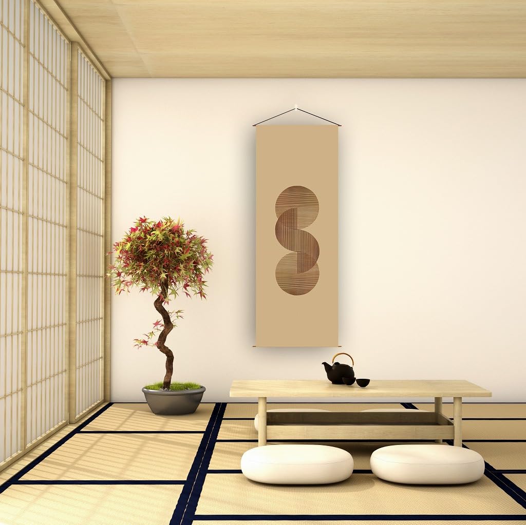 Amazon.co.jp: SAWABIYA タペストリー 細タペストリー 三円相