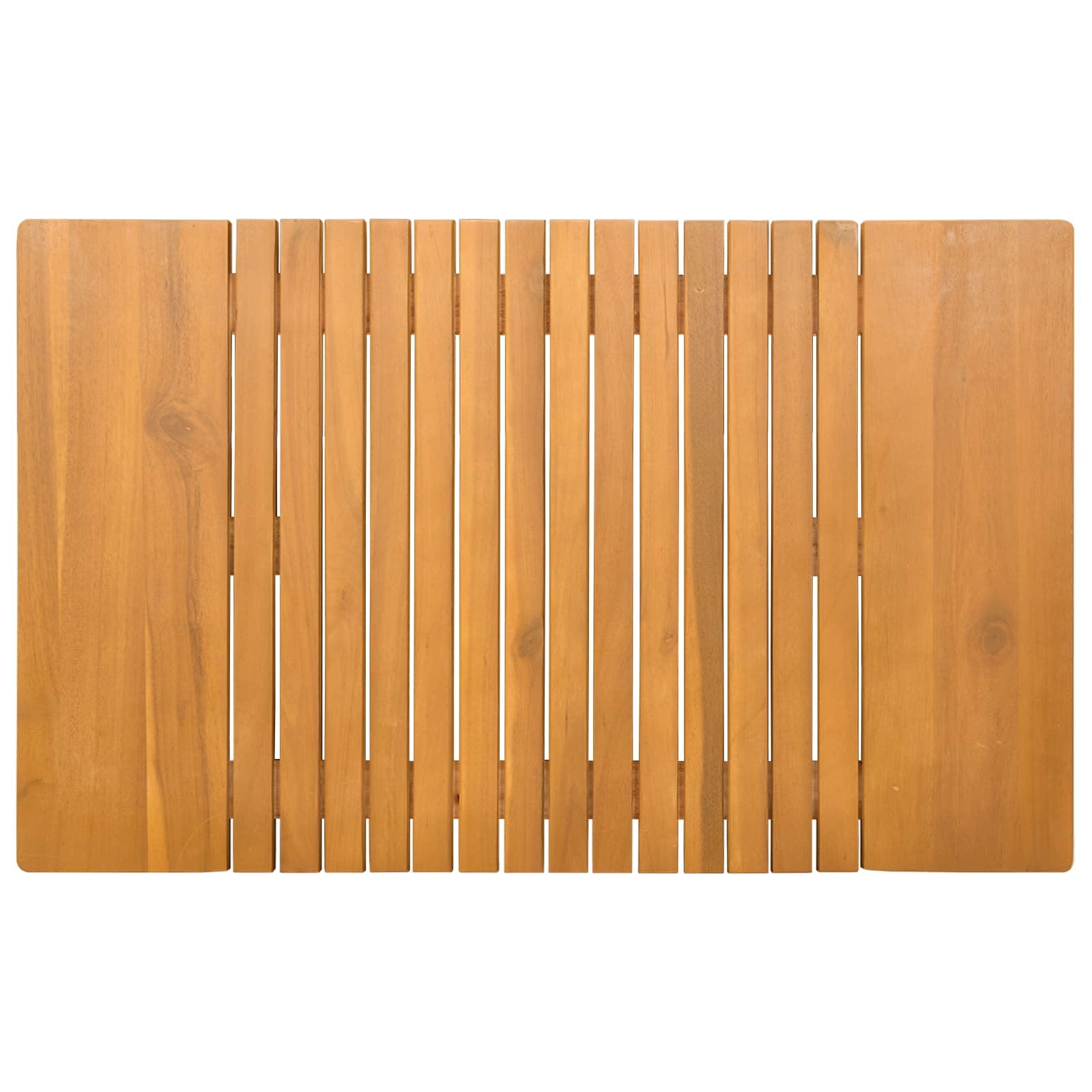 Alfombra de baño de madera con superficie engrasada, antideslizante, para baño y ducha, secado rápido, lavable, versátil, color marrón