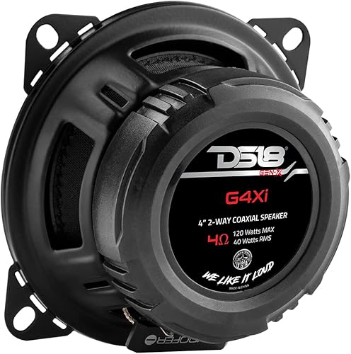 Miniatura 51 de DS18 G5.7Xi GEN-X 5x7 Altavoces coaxiales de 2 vías, 150 vatios de potencia máxima, 4 ohmios, altavoz de rango completo con tweeter de cúpula, ideal