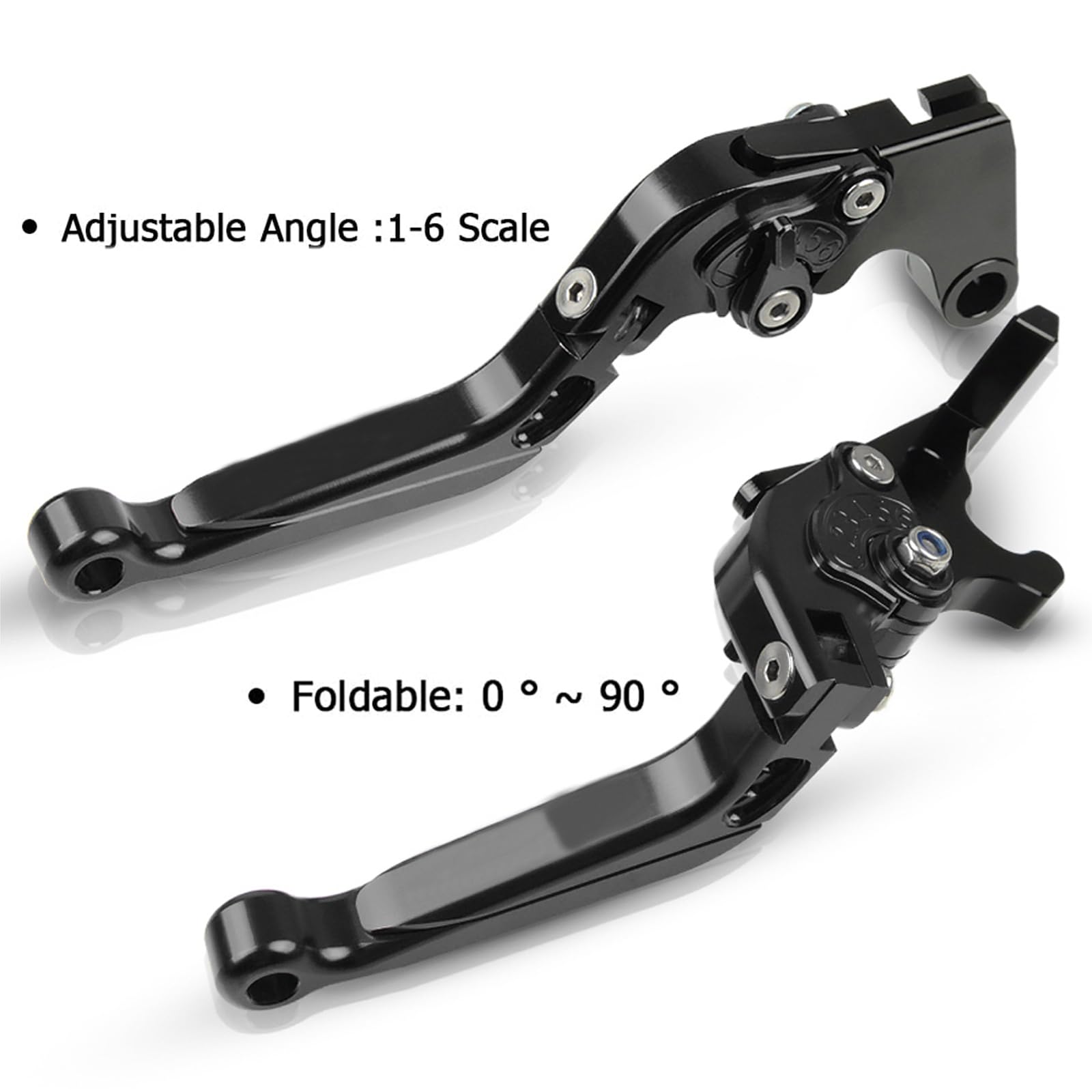 Universal Moto CNC Leviers Frein et Embrayage Set pour T&rium-ph Speed Triple 1050/S 2016-2019 765 Speed Tripler 2017-2019 THRUXTON R / 765 Speed-Rlow 2017-2018(Noir)
