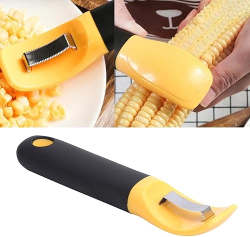 Miniatura 8 de AKOAK 1 paquete de acero inoxidable Trilladora de maíz multifuncional de doble cara herramienta de separación de maíz para el hogar cocina de mano