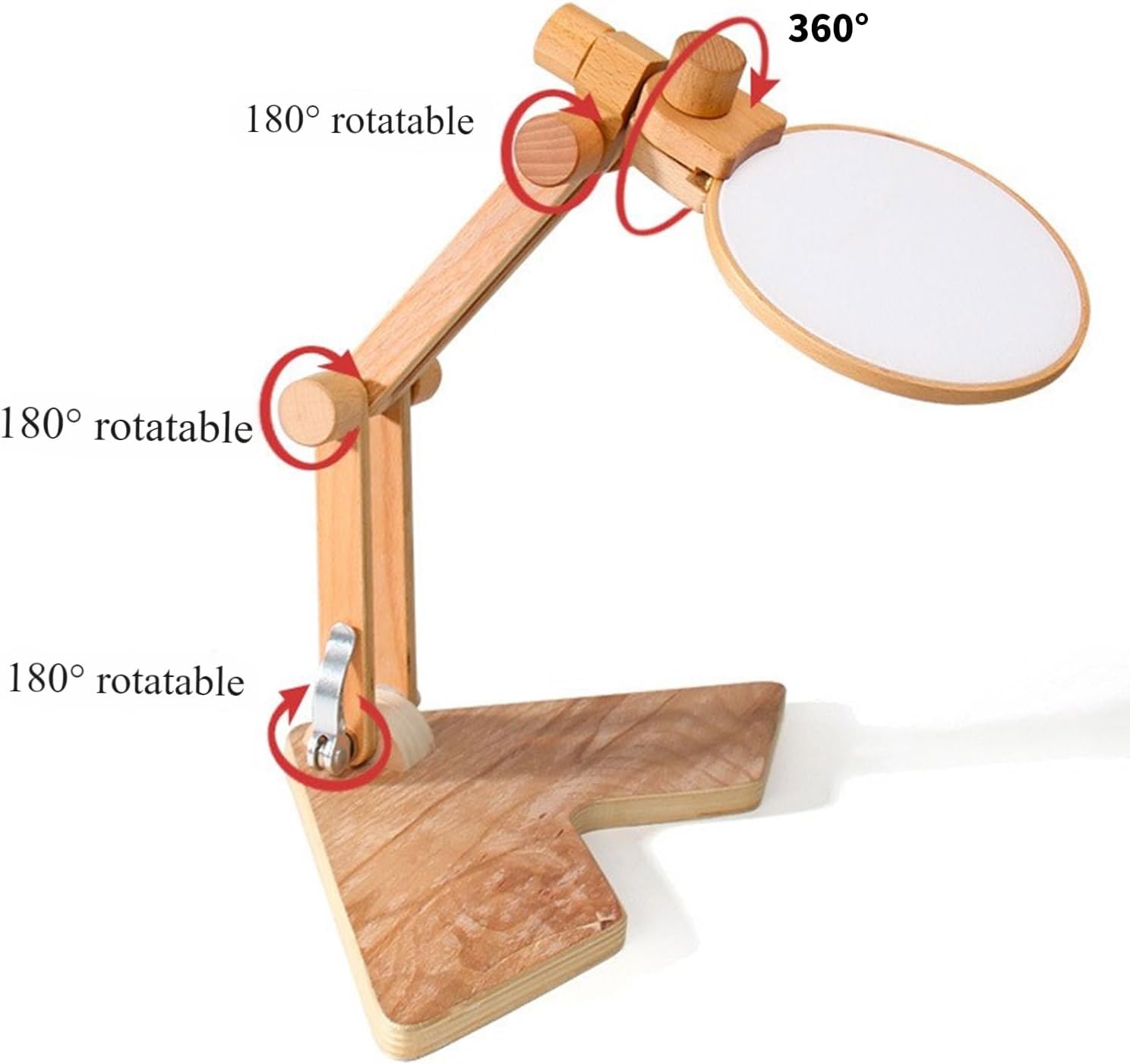 Portable Tabletop Embroidery Frame Holder with Adjustable Height for Sewing Craft & Needlework Stand Sewing Frame Space Saving Stand