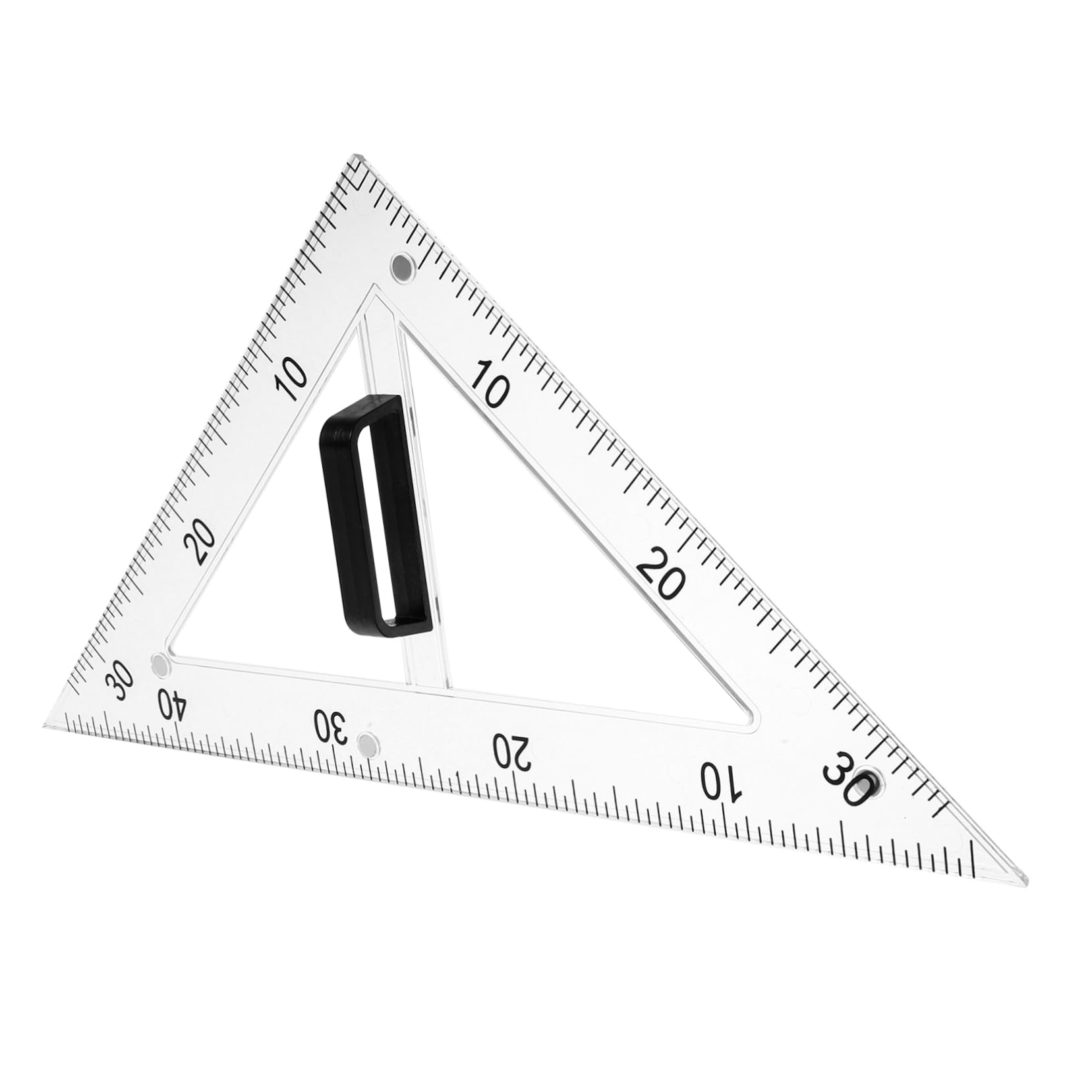 Cabilock Righello Didattico Righello Geometrico Multifunzionale Piastra Per Geometria Realizzato in Materiale Design Magnetico Angolo Gradi Goniometro Didattico Abs Durevolezza Facilità