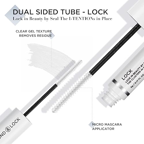 Miniatura 5 de LASHVIEW Pegamento de pestañas y sellado, pegamento de pestañas en racimo fuerte, suave y cómodo, para uso durante todo el día, sin látex, adecuado