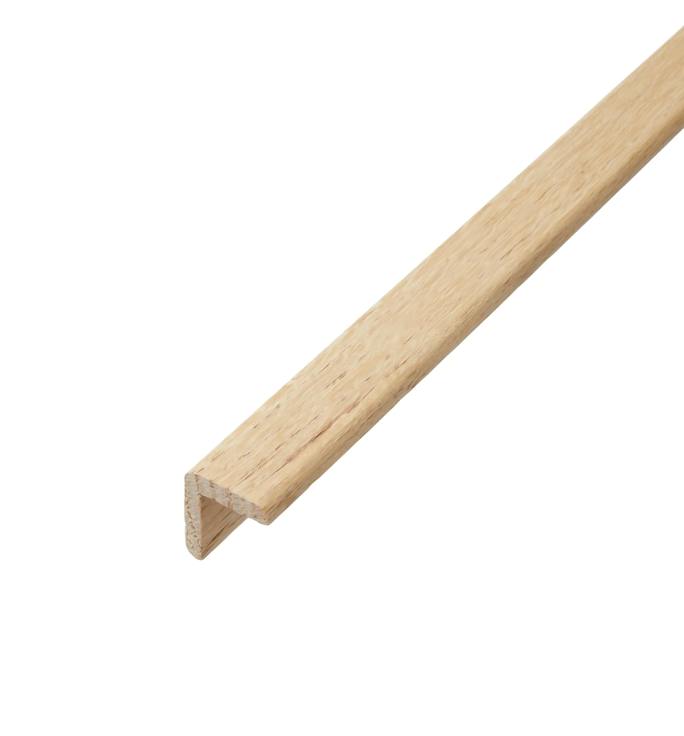 21mm X 21mm Solid Oak Corner Step Stair Nosing Cushion Moulding Edge Profile Strip 0.9m For Flooring (Unfinished/Raw)