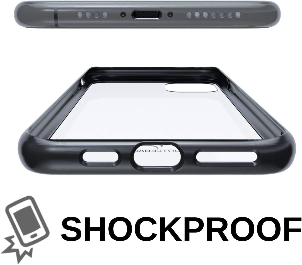 🛒 Flash Sale Turtleback Hybrid Case/Pouch Combo Designed for New iPhone 11 Pro (2019) 5.8 Inch, Anti-Scratch Ultra Clear Back Protective Case Fitted in Leather Holster, Heavy Duty Rotating Clip-Horizontal/Black