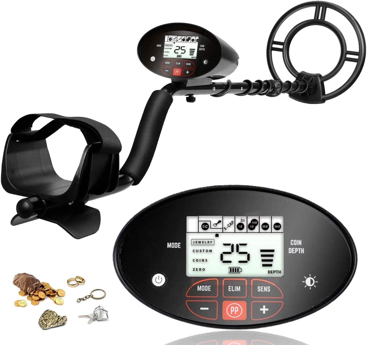 Metalldetektoren für Profi Hochpräziser Metalldetektor 8 Modus ...