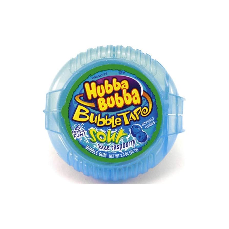 ꕤタツヤꕤ Hubba Bubba Bubble Tape Sour Blue Raspberry (12 Units